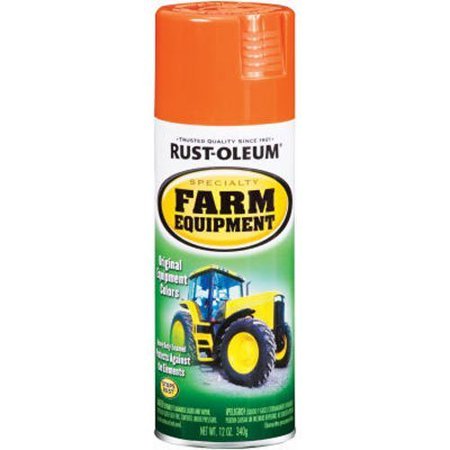 Rust-Oleum 7458830 Specialty Farm Equipment Spray Paint  12 Oz  Allis Chalmers Orange