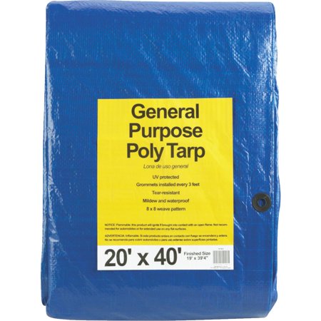 Do It Best Blue Woven 20 Ft. X 40 Ft. General Purpose Tarp 767921 - All