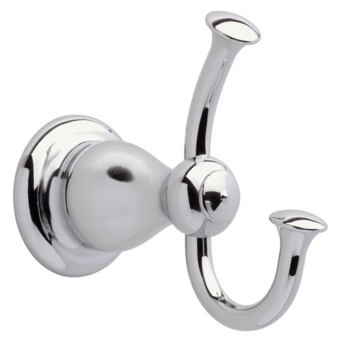 Leland Double Robe Hook in Chrome