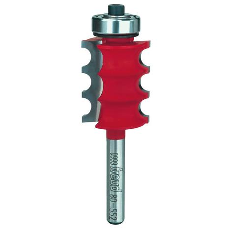 Freud 1/8 in. Radius Triple Beading & Fluting Bit with 1/4 in. Shank - 80-552