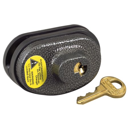 [8104358D] Masterlock Keyed Trigger Lock - Hammered Metal