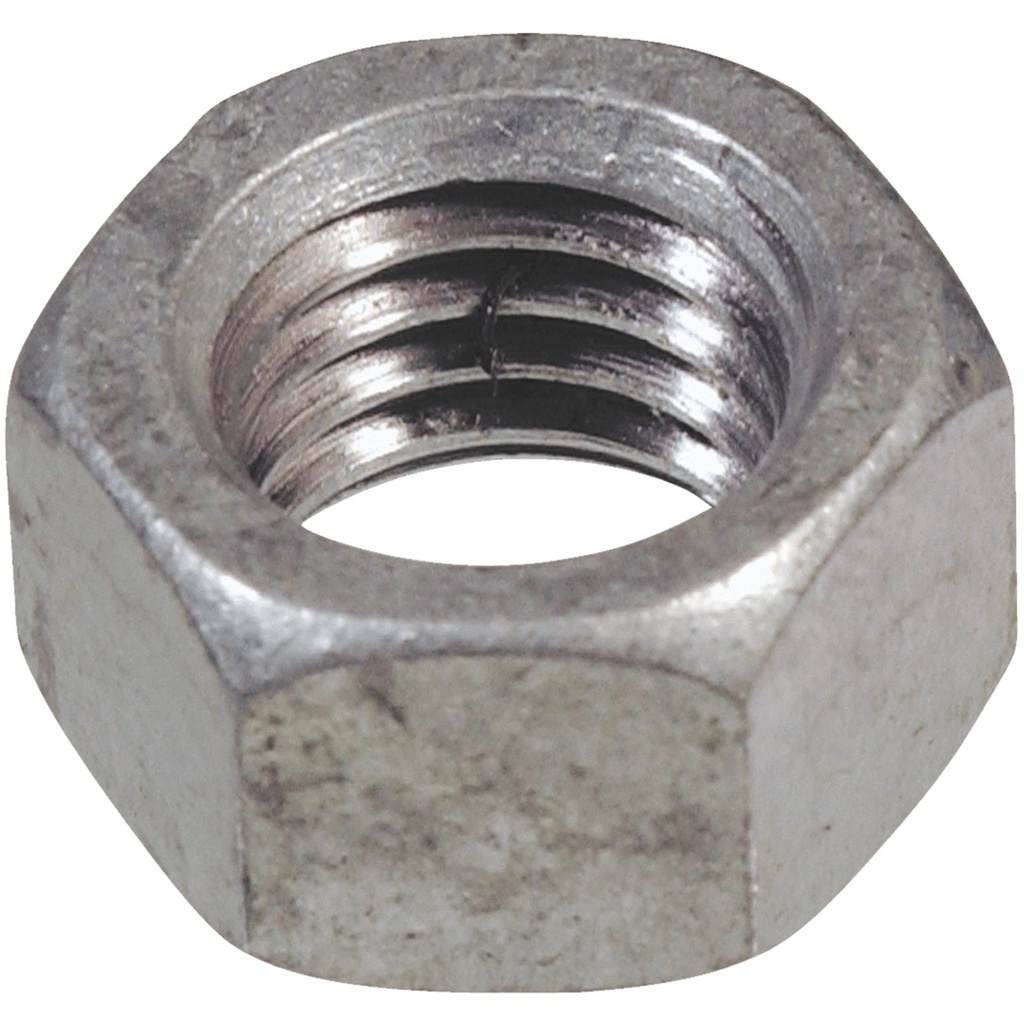 [810509] Hillman 3/8 in. Hot Dipped Galvanized Steel USS Hex Nut 100 Pk