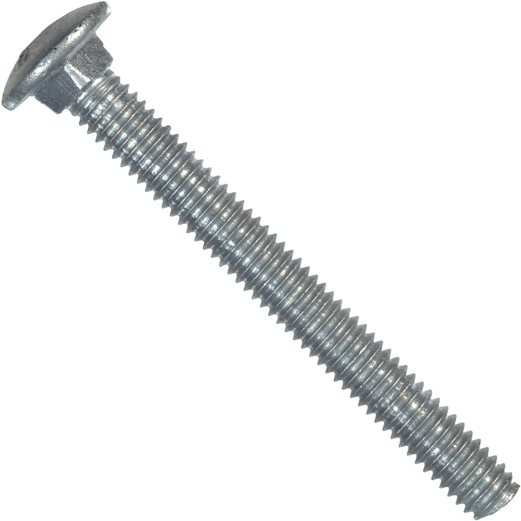 HILLMAN 1/4 in. X 1-1/2 in. L Hot Dipped Galvanized Steel Carriage Bolt 100 Pk