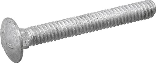 Hillman 812540 Hot Dipped Galvanized Carriage Bolt, 5/16 X 1-1/4-Inch, Silver, 100-Pack