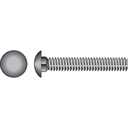 HILLMAN 3/8 in. X 3 in. L Hot Dipped Galvanized Steel Carriage Bolt 50 Pk