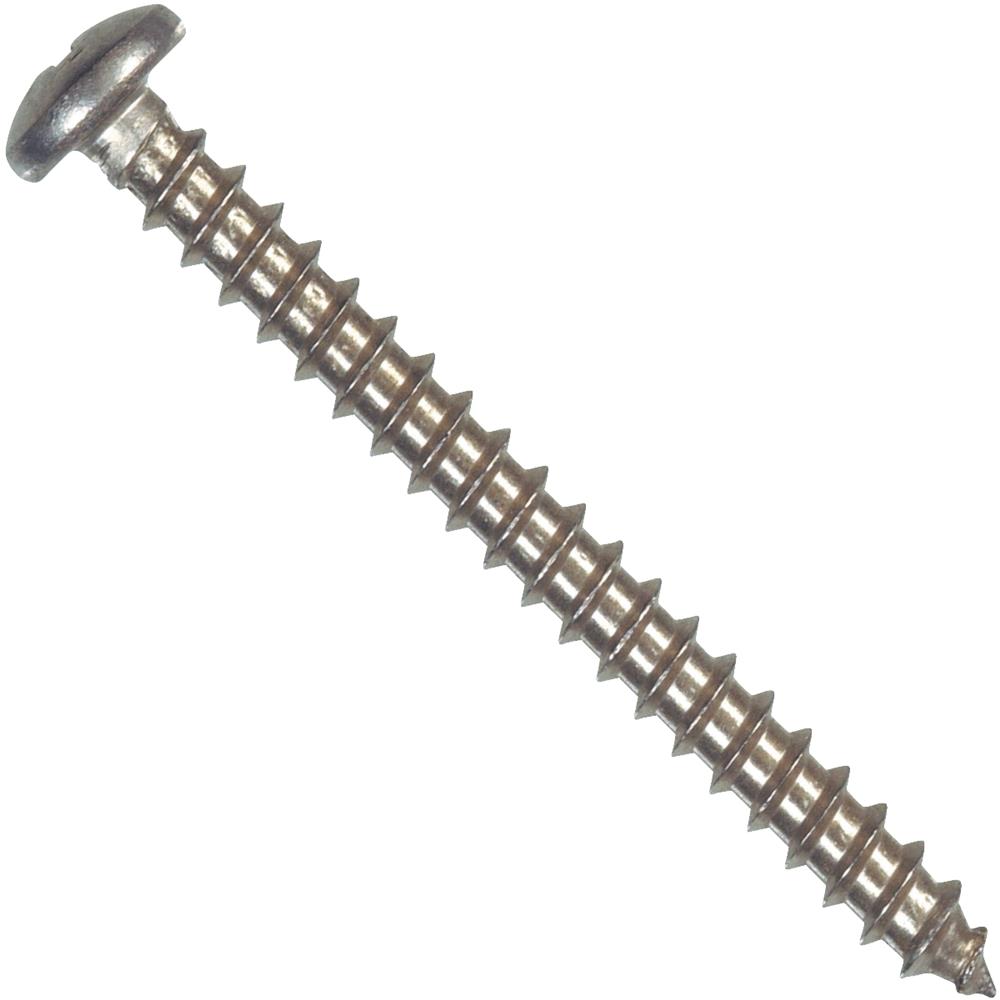 [823256] Hillman 0823256 8 X 0.37 in. Pan Head Stainless Steel Sheet Metal Screws 100 per Box