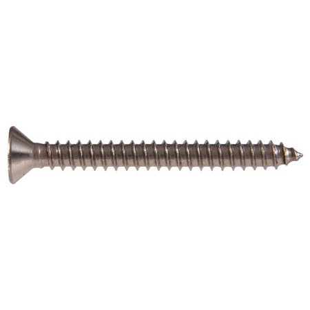 [823486] The Hillman Group 823486 Stainless Steel Flat Head Phillips Sheet Metal Screw, 10-Inch X 5/8-Inch, 100-Pack