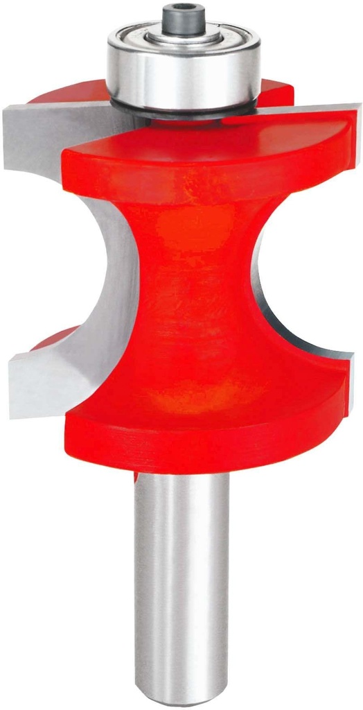 Freud 1/2 in. Radius Half Round Bit with Bearing with 1/2 in. Shank - 82-514