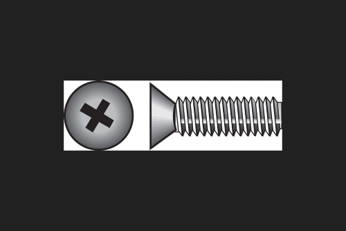 HILLMAN No. 8-32 Ga. X 2 in. L Phillips Flat Head Stainless Steel Machine Screws 100 Pk