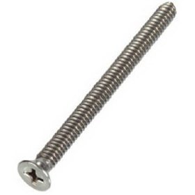 HILLMAN No. 10-24 Ga. X 1 in. L Phillips Flat Head Stainless Steel Machine Screws 100 Pk
