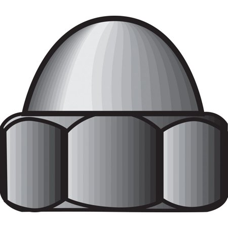 Hillman 1/4 in. Stainless Steel SAE Acorn Nut 50 Pk