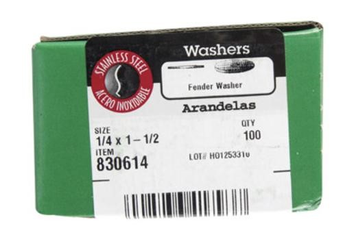 SS FENDER WASH 1/4X1-1/2 CJ100