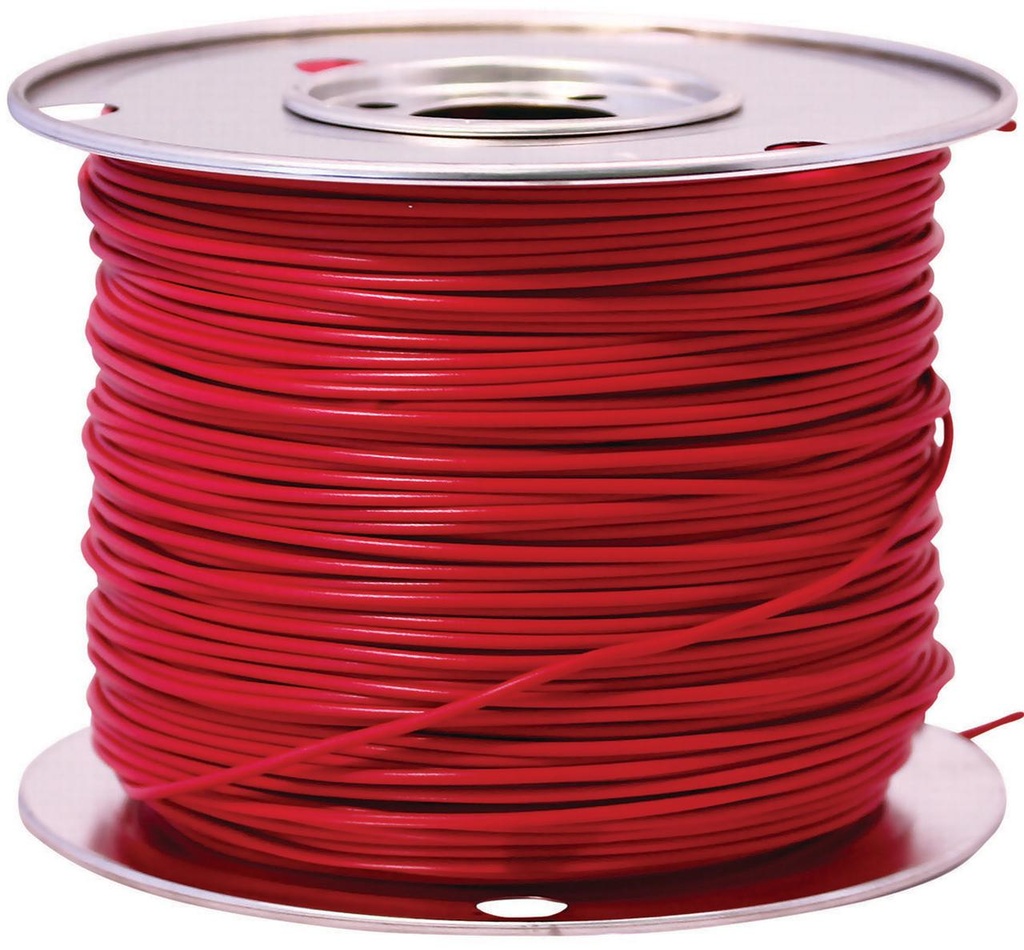 WIRE PRIMARY 18GA100'RED