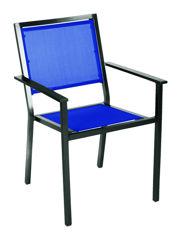 Living Accents Black Aluminum Frame Sling Chair 