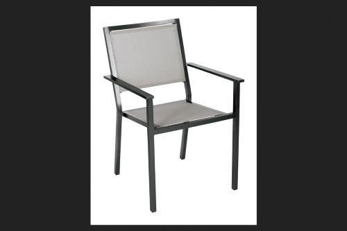 Living Accents Black Aluminum Frame Sling Chair 