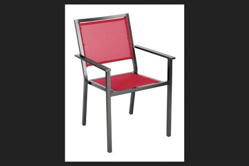 Living Accents Black Aluminum Frame Sling Chair 