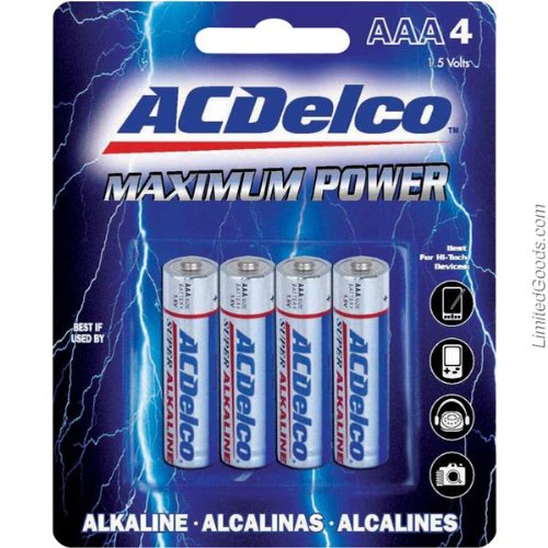 Ac209  Aaa 4 Pk Maximum Power Akaline