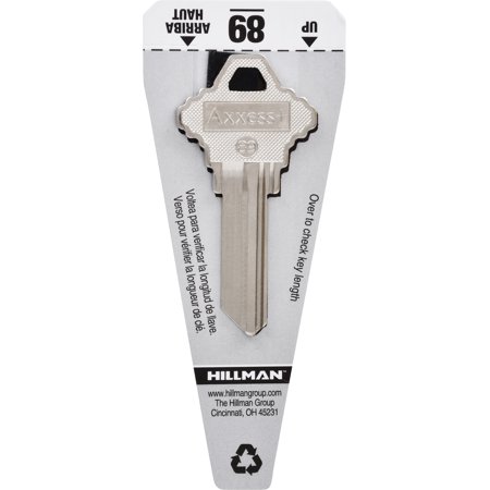 Hillman Traditional Key House/Office Key Blank 89 SC8 Single for Schlage Locks
