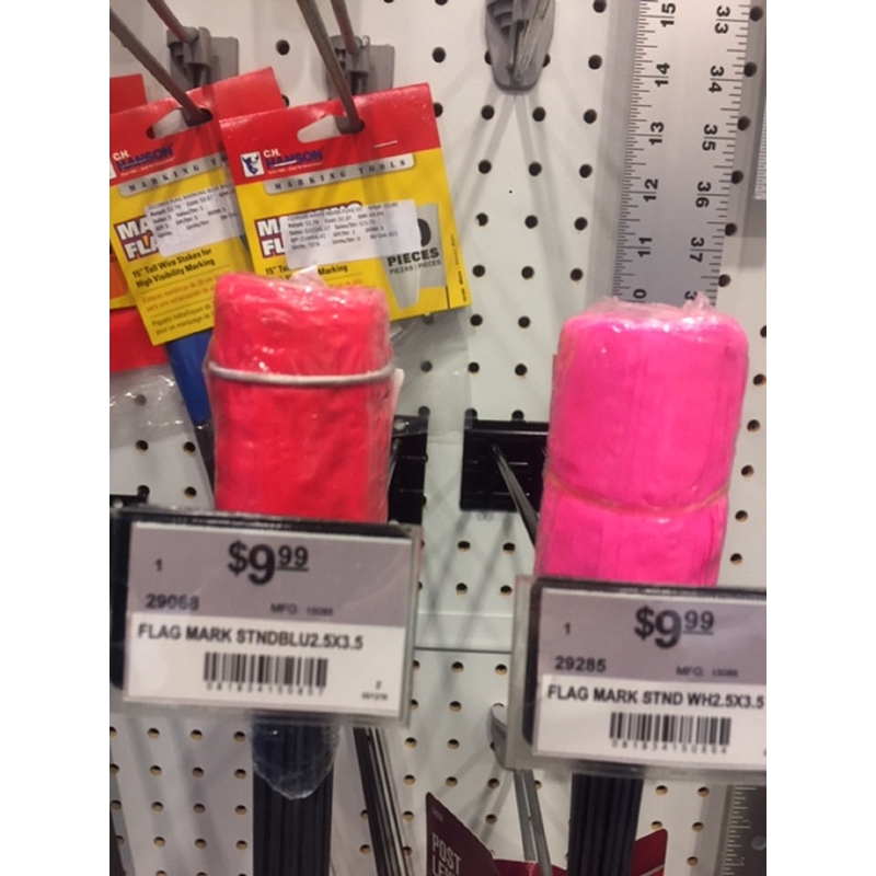 9009824 Powder Coated Black Marker Flag Peg Hook