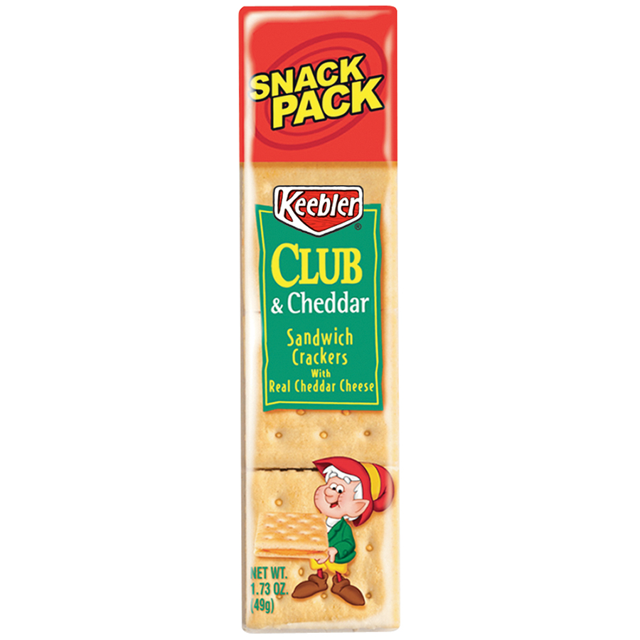 Keebler Club and Cheddar Crackers 1.8 Oz Pouch