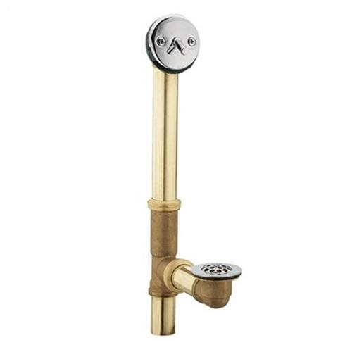 MOEN Brass Trip-Lever Drain Assembly in Brushed Nickel