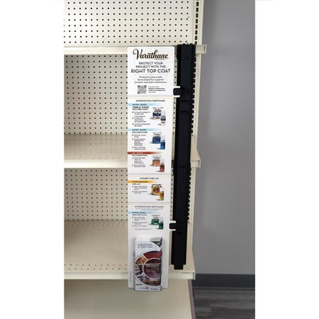 39 in. H X 10 in. W X 8 in. L Black Off Shelf Swing Arm Display Metal