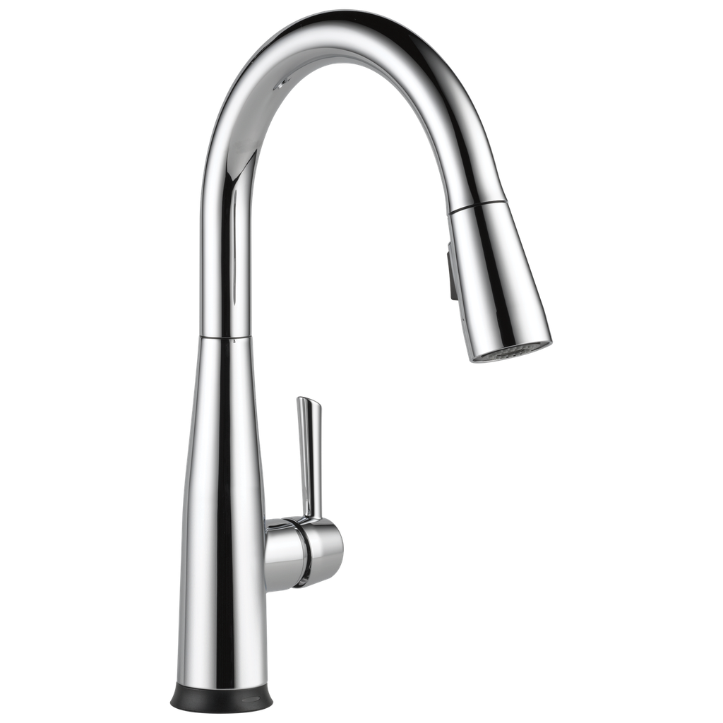 Delta 9113T-DST Essa Pull-Down Kitchen Faucet with on/Off Touch Activation and Magnetic Docking Spray Head Chrome Faucet Kitchen Single Handle