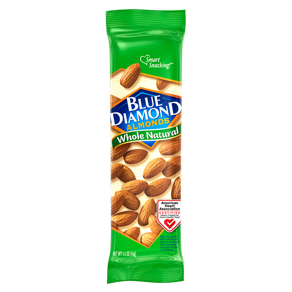 Blue Diamond Whole Natural Almonds 1.5 Oz Bagged