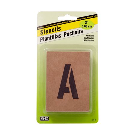 Hy-Ko Products ST-2 2 in. Number & Letter Stencil Set