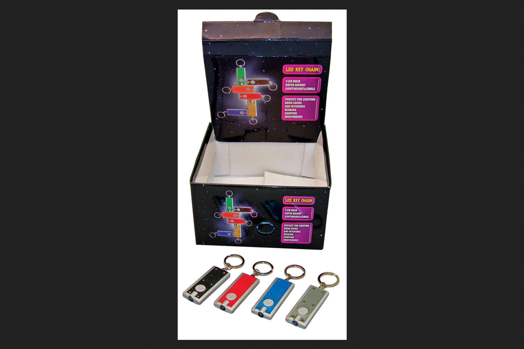 Diamond Visions Plastic Assorted LED Key Chain
