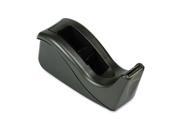 Value Desktop Tape Dispenser, 1" Core, Two-Tone Black