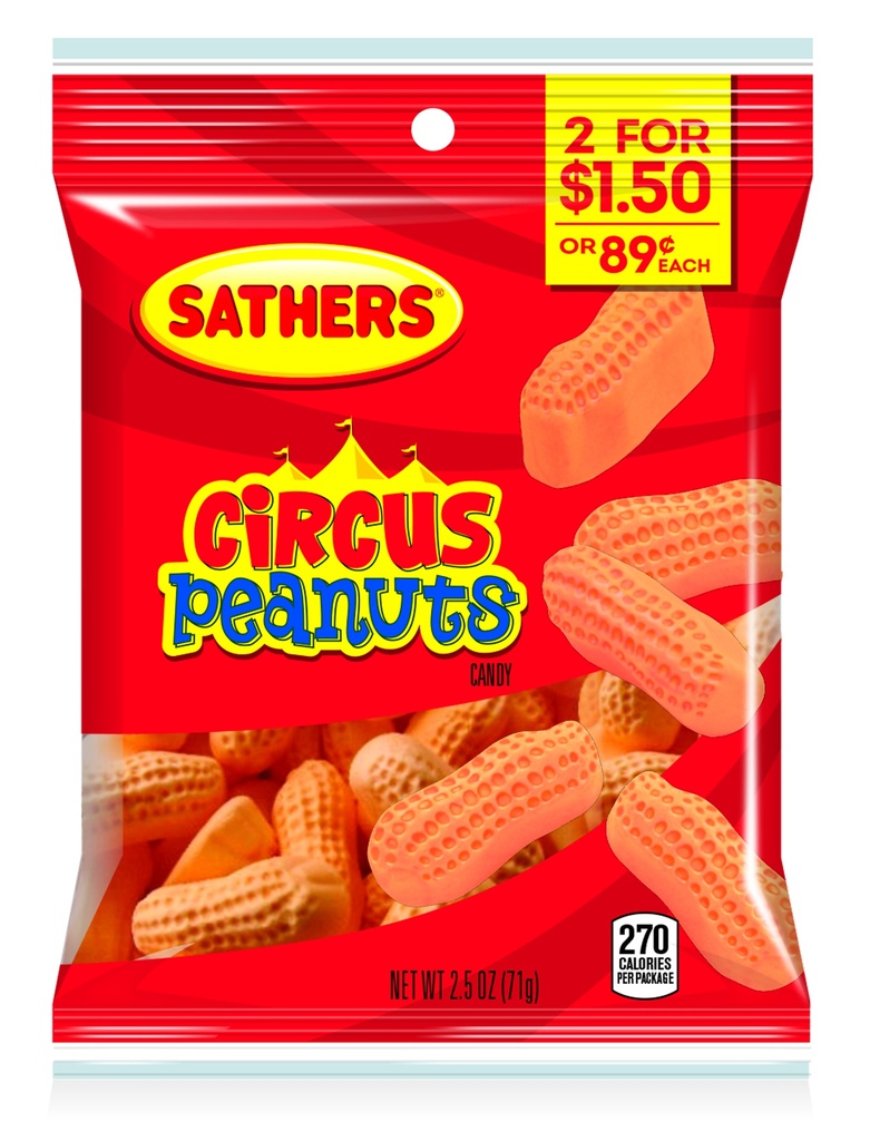 CIRCUS PEANUTS  2.5 OZ