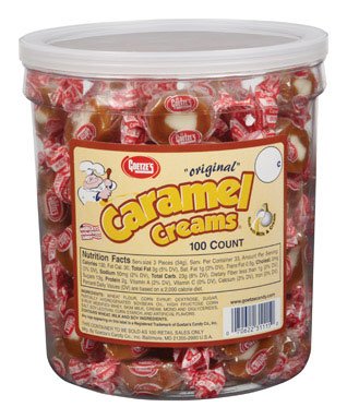 Goetze S Candy Caramel Creams   2.5 Pound (100 Count) Tub