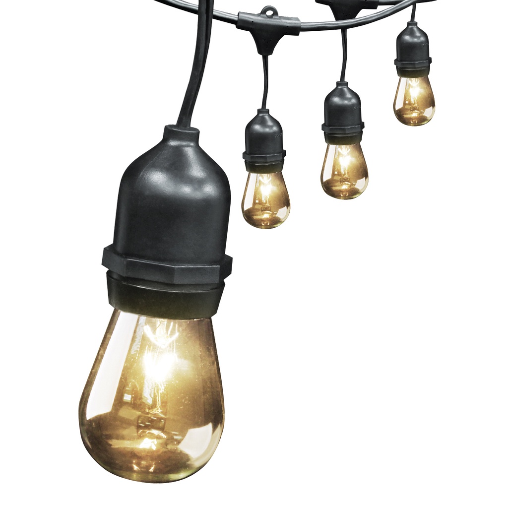 Feit Electric 72041 String Light Set, Incandescent Lamp, 11 W, 130 V
