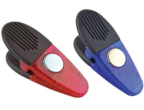 Home Plus Red/Blue Plastic Magnetic Clips