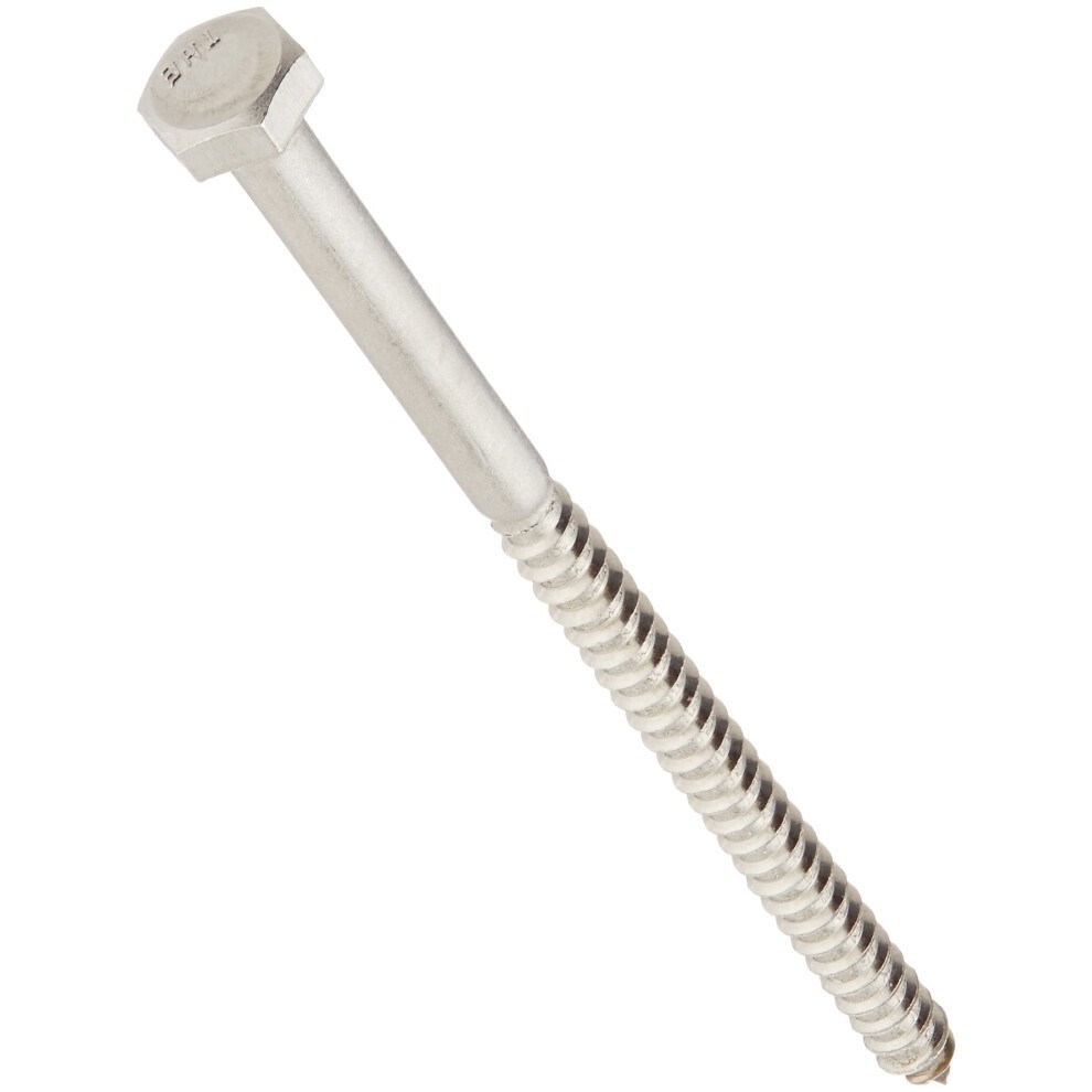 The Hillman Group 964589 1/4 X 4-1/2-Inch Stainless Steel Hex Lag Screw  10-Pack