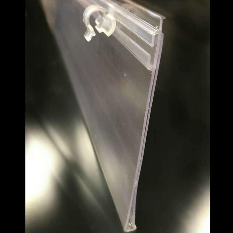 Kinter 9700832 4.75 X 0.67 X 23.625 in. Large POP Ticket Holder Plastic  Clear