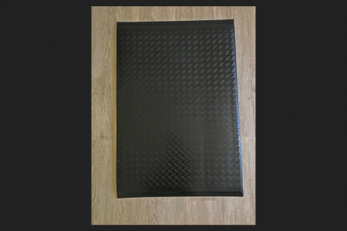 Portico Systems Diamond Black PVC/Foam Nonslip Anti Fatigue Mat 60 in. L X 33 in. W