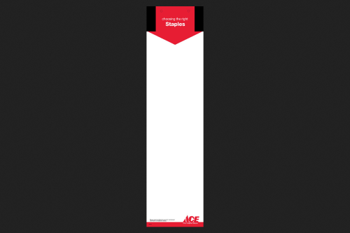 [9767039] Retail First Staples 1 in. H X 6 in. W X 25 in. L Multicolored Display Shelf Plastic