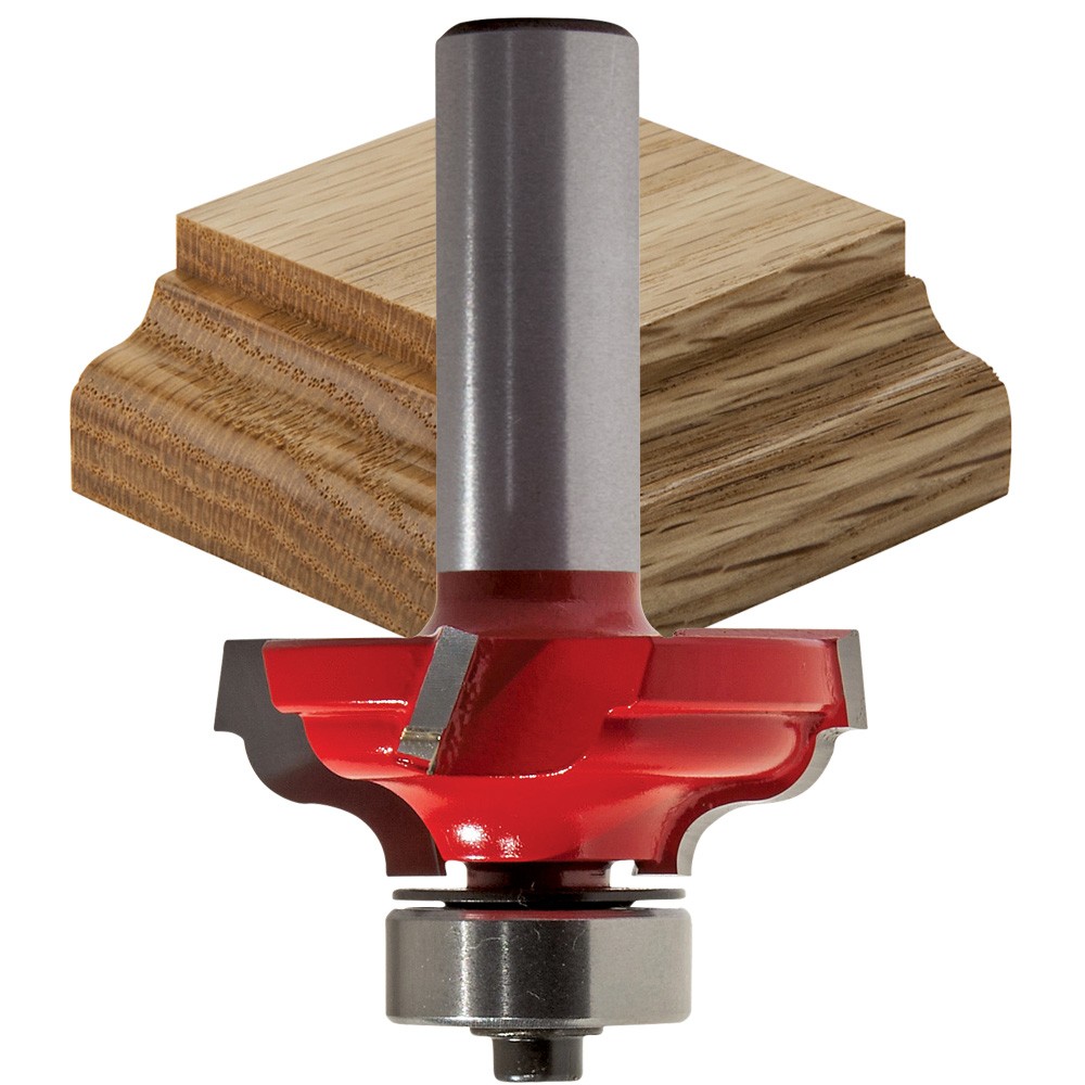 Freud 1-3/8 in. (Dia.) Quadra-Cut Classical Roman Ogee Bit with 1/2 in. Shank - 99-005