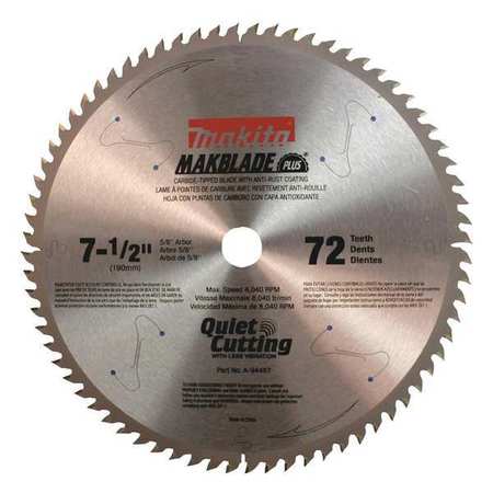 Makita 7-1/2 Inch 72T Carbide-Tipped Miter Saw Blade - a-94487