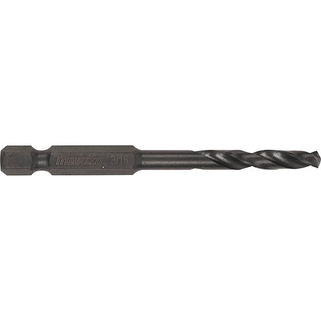 MAKITA BLK OX DRL 1/4 HEX 3/16"