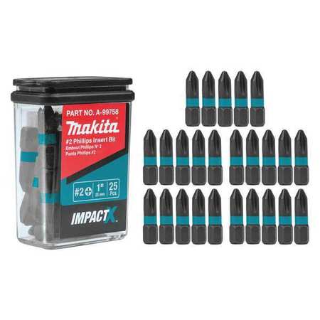 [A99758] MAKITA INSERT BIT PH #2 25/PK