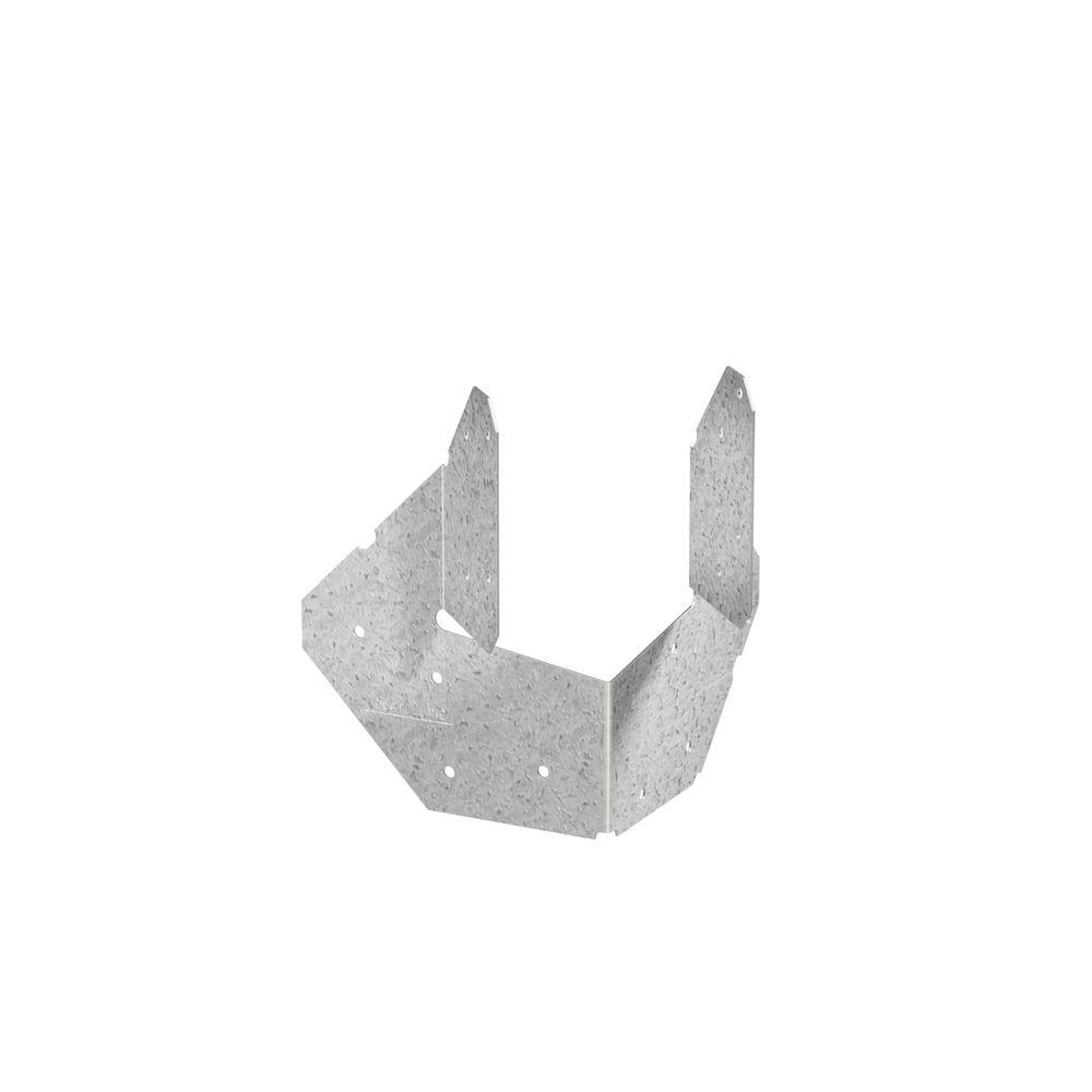HCP 18-Gauge ZMAX Galvanized Hip Corner Plate for 4x Lumber
