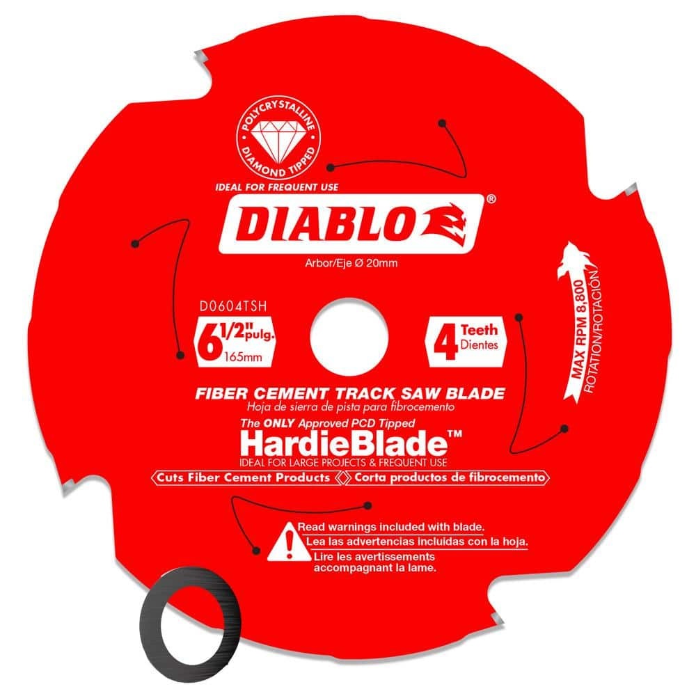 6-1/2 in 4-Tooth James Hardie and Fiber Cement Track Saw Blade
