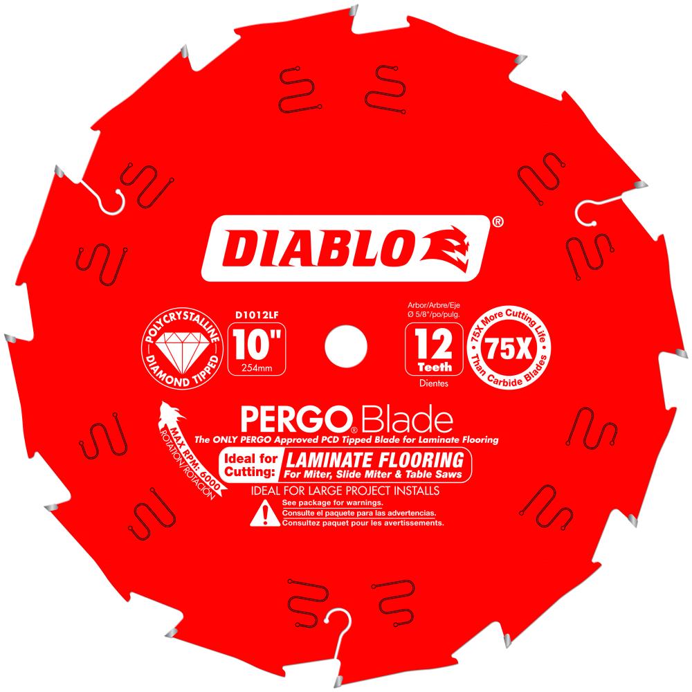 Diablo Pergo Blade 10 in. D X 5/8 in. Laminate Flooring Polycrystalline Diamond Tipped Circular Saw