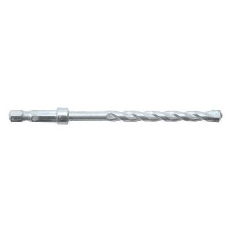 Masonary Drill Bit,Hex Shank,1/4"