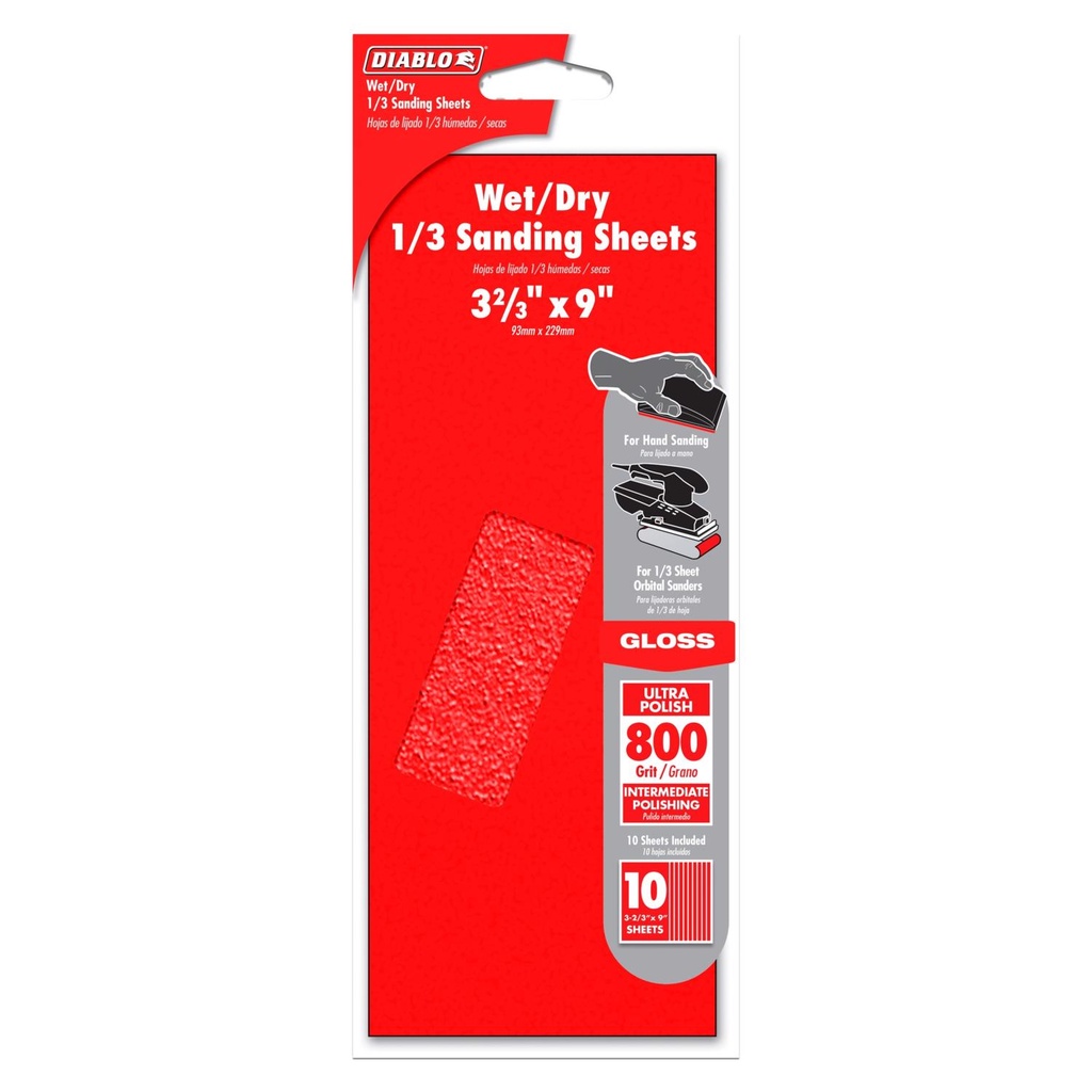 DB SAND SHEET W/D 800G 10PK