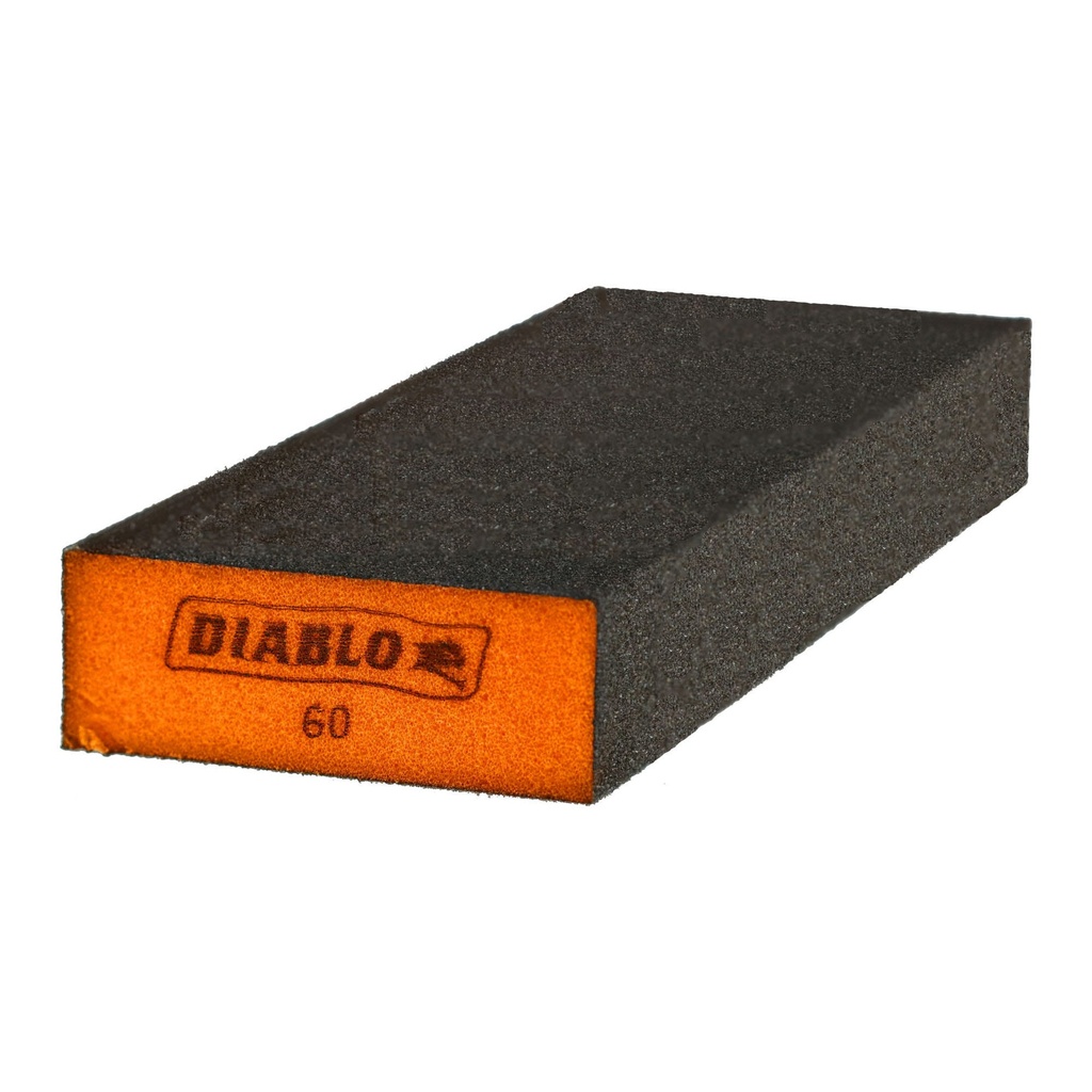 [DFBBLOCBMD01G] Diablo 8 in. L X 3 in. W X 1 in. 60 Grit Medium Block Sanding Sponge