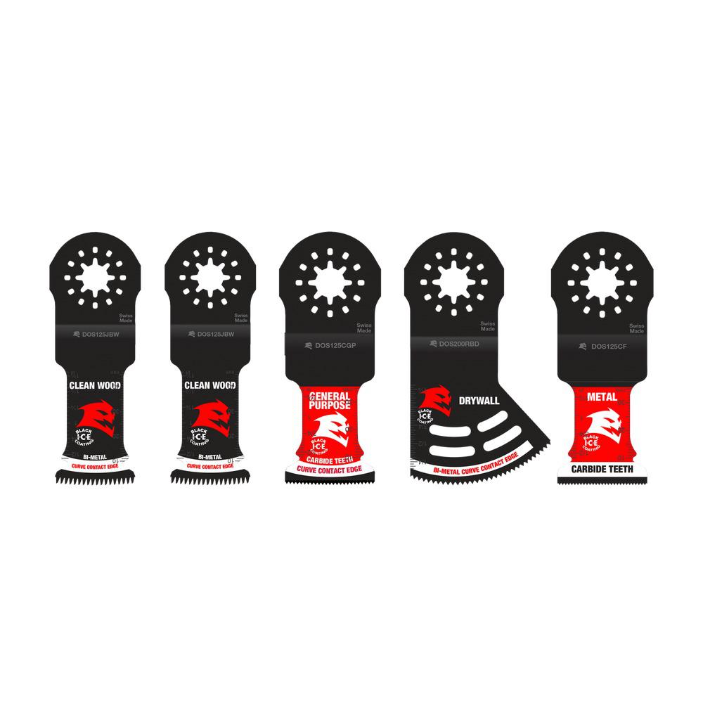 [DOS5S] Diablo Starlock Bi-Metal Round Oscillating Blade Set General Purpose Cuts 5 Pc